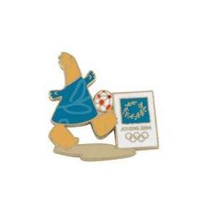  2004 Athens Olympics Mascot Soccer Pin: Sports & Outdoors