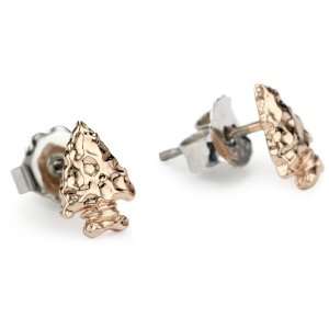 Bing Bang Braves Arrowhead Mini Rose Gold Stud Earrings