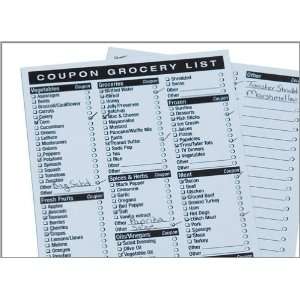  Grocery List   Coupon List: Kitchen & Dining