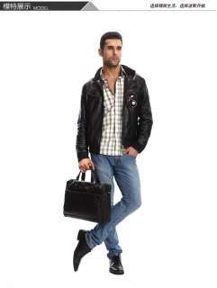 Free shipping mens Genuine Leather mesenger shoulder bag Handbag 