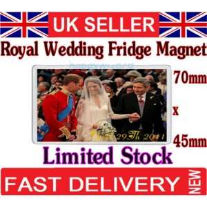 Royal Wedding Prince William & Kate Middleton Wedding Fridge Magnet 