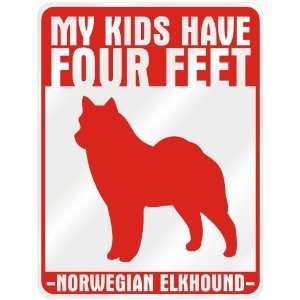  New  My Kids Have 4 Feet : Norwegian Elkhound  Parking 