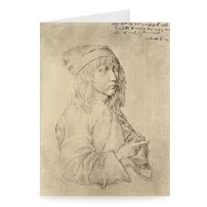 Self portrait at the age of thirteen, 1484   Greeting Card (Pack of 