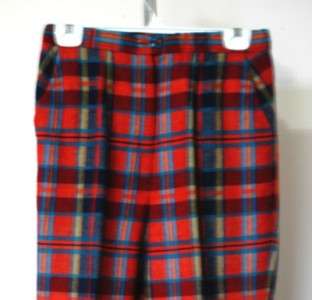 PENDLETON Knockabouts Red Navy Wool Pants 28W 30I  