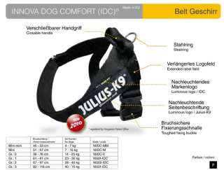 Julius K9 IDC belt harness, black, let your dog talk!  