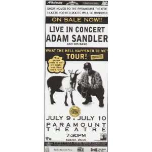 Adam Sandler Concert Poster 1996 Denver
