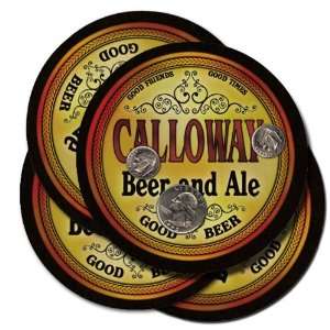  CALLOWAY Family Name Brand Beer & Ale Coasters Everything 