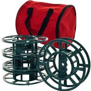  of 4 Extension Cord or Christmas Light Reels with Bag: Home & Kitchen