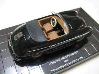   Automobiles Heco Modeles Porsche 356 Speedster Noir 7/50 143 NIB