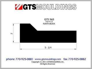 PLINTH BLOCK MOLDING GTS 565 WOOD MOULDING TRIM  