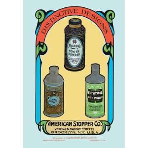   : Distinctive Designs for Tooth Powders 24x36 Giclee: Home & Kitchen