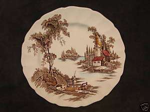 JOHNSON BROTHERS THE OLD MILL   MULTI   DINNER PLATE cz   37B  