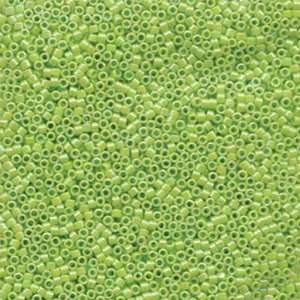   Opaque Chartreuse AB Miyuki Seed Beads Tube: Arts, Crafts & Sewing