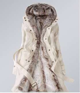 NEW thicken Womens Outerwear Warm long zipper coat #003  