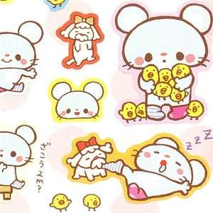   : cute San X stickers with little grey mouse from Japan: Toys & Games