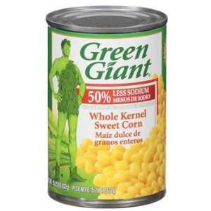 Green Giant Whole Kernel Sweet Corn 50% Less Sodium 15.25 oz:  