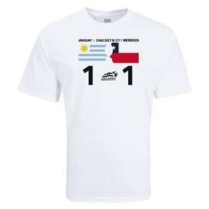 Euro 2012   Copa America 2011 Uruguay 1 1 Chile Result T Shirt  
