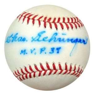  Charlie Gehringer Signed Baseball   AL MVP 35 PSA DNA 