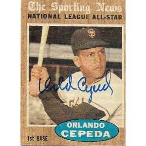   /Hand Signed Orlando Cepeda 1962 Topps Card: Everything Else