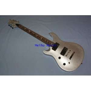  prs backhand electric guitar silver grey color Musical 
