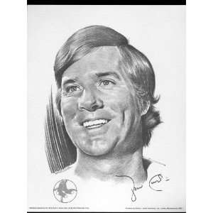  1974 John Curtis Boston Red Sox Lithograph Sports 