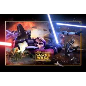 Star Wars The Clone Wars Movie Poster (11 x 17 Inches   28cm x 44cm 