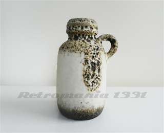 Scheurich fat lava vase 413 20, Mid.century West German pottery 70s 