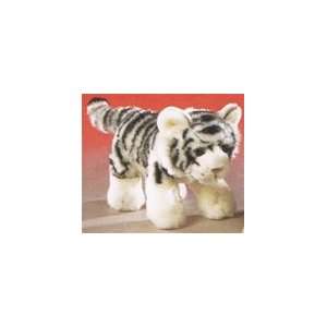    Realistic 9 Inch Plush White Tiger Cub By SOS Toys & Games