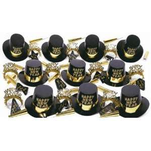  New Years Party Kit City Celebration Gold 10 Person Kit 