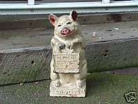 antique iron still bank The Wise Pig Thrifty  