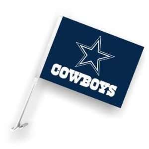  Dallas Cowboys Car Flags   Set of 2 Two Sided: Sports 