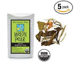 Octavia MELON PEAR organic white tea: Grocery & Gourmet Food