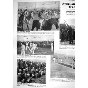  1930 GYMKHANAN AFGHANISTAN HORSES CRICKET KING NADIR KHAN 