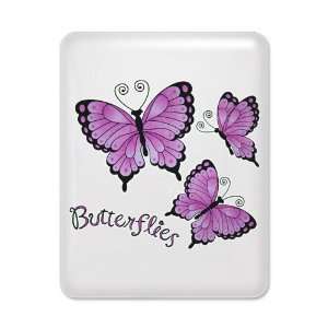  iPad Case White Pink Butterflies 