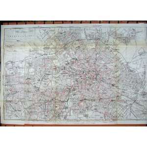  1913 Colour Map Germany Street Plan Charlottenburg: Home 