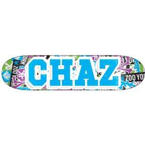  Zoo York Chaz Stickered Up Skateboard Deck (7.75 x 31.39 