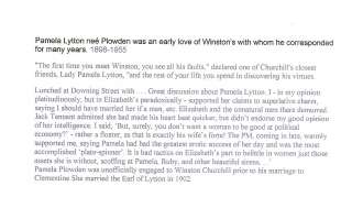 Pamela Lytton Winston Churchills lover signed letter   repaired 