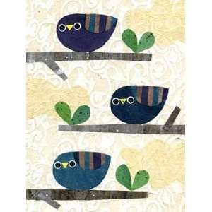  Kate Endle Blue Birds on Their Branches Print: Home 