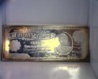 ONE TROY POUND SILVER CERTIFICATE BAR INGOT .999 $5 Five Silver 
