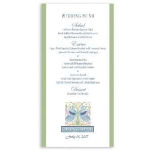  295 Wedding Menu Cards   Swan Garden