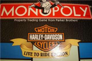 Harley Davidson  Monopoly Game  