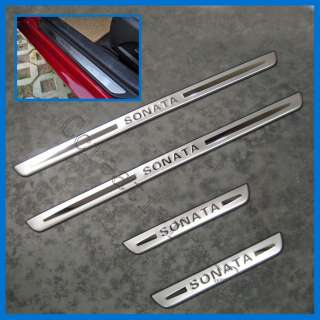 02 05 Hyundai Sonata Door Sill Side Plate Covers Trim  