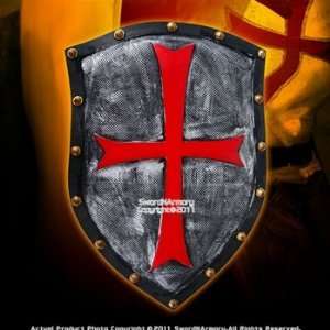 Crusader Medieval Knight Foam Fantasy Shield Stage Prop LARP:  