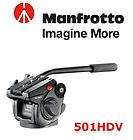 Manfrotto 501HDV Pro Video Head Supports Up to 13.2 lbs (6kg)