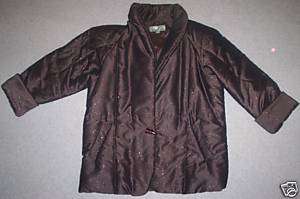 Womens KAOS Puffer dress coat jacket size L  