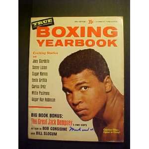   Ali Autographed 1965 Boxing Yearbook Magazine 