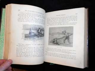 1885 HUCKLEBERRY FINN MARK TWAIN 1ST EDITION 174 ILLUS LEATHER TOM 