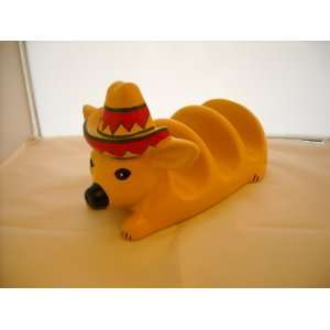  Mexican Dog Wearing Sombrero Taco Holder New Everything 