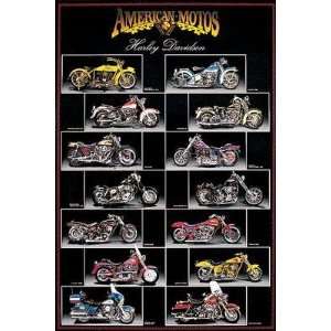  Harley Davidson   Chart Poster Print: Home & Kitchen