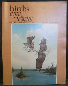 BIRDS EYE VIEW WILDLIFE ART MAGAZINE 1981  